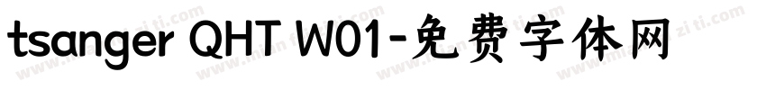 tsanger QHT W01字体转换